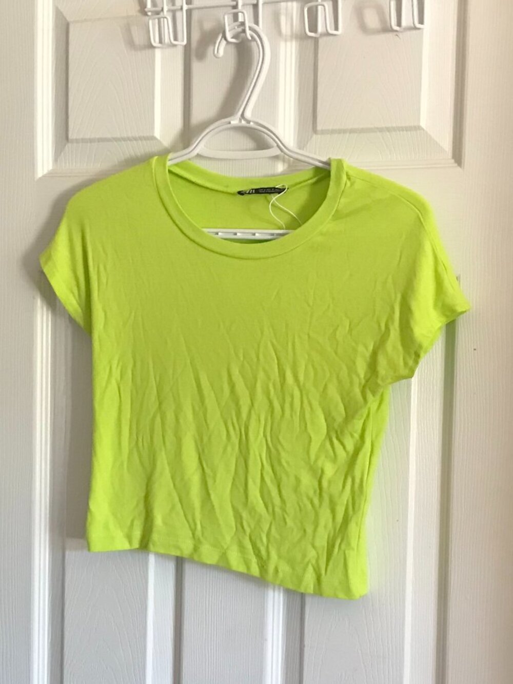 Lime Green ZARA Crop Top NEW Small